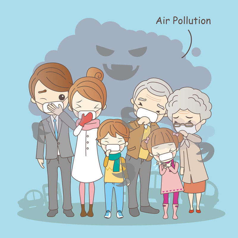 ¿Cuáles son los peligros de los contaminantes en el aire?